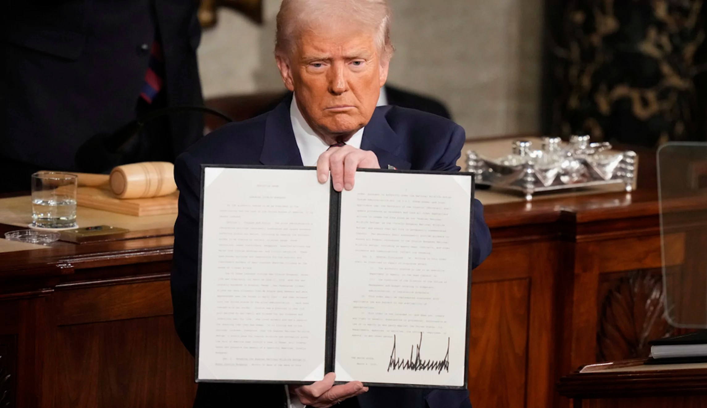 Trump signs executive order honoring Jocelyn Nungaray ahead of joint address