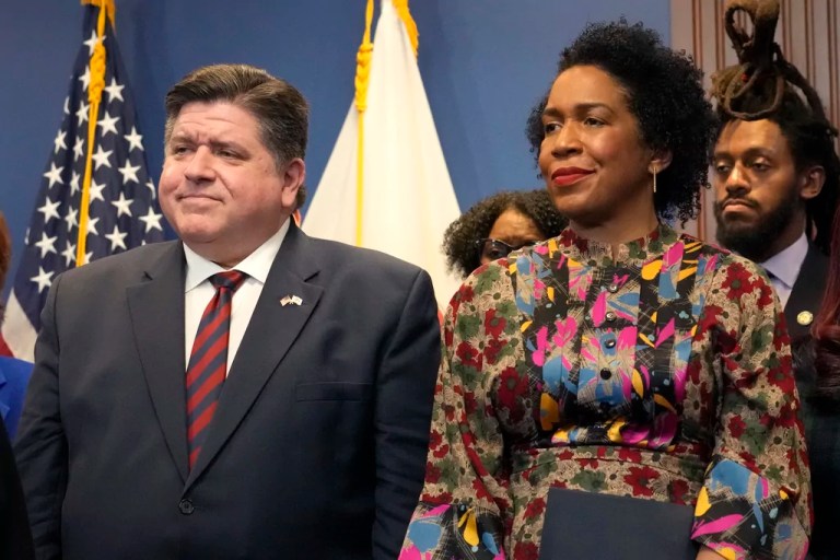 JB Pritzker endorses lieutenant governor to succeed Durbin in Senate