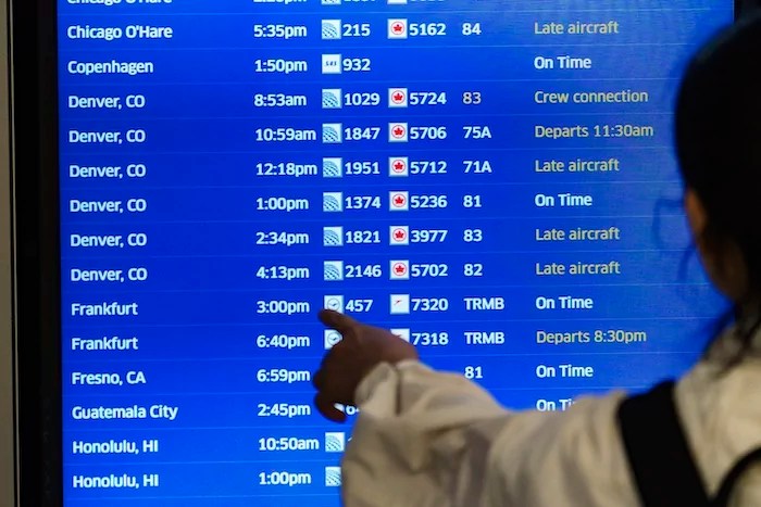 Foreign travelers visiting the US fell 12% since last March