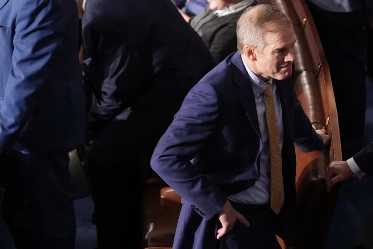 Rep. Jim Jordan (R-OH) is pictured as the House meets to elect a speaker and convene the new 119th Congress at the Capitol in Washington, Friday, Jan. 3, 2025.