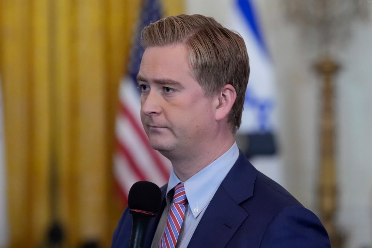 Surprise bird landing has Doocy screaming outside White House