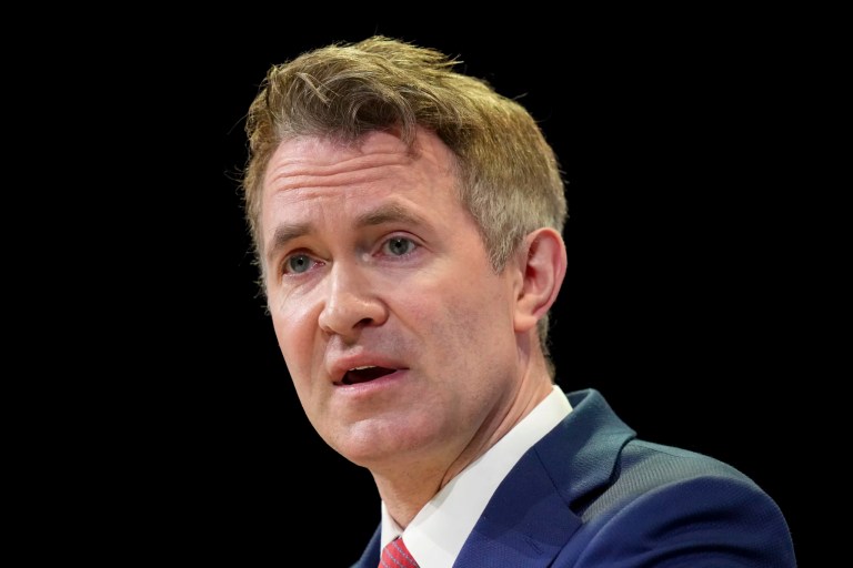 Douglas Murray, author and journalist, speaks at the ARC conference in London, Tuesday, Feb. 18, 2025.