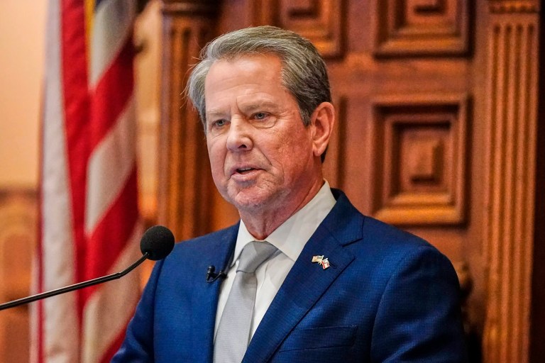 Gov. Brian Kemp (R-GA) delivers the State of the State speech, Jan. 11, 2024, in Atlanta.