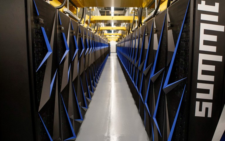 The Summit supercomputer is seen on the campus of Oak Ridge National Laboratory on June 10, 2019 in Oak Ridge, Tennessee.
