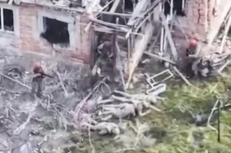 Footage appears to show Russian soldiers executing Ukrainian POWs in cold blood