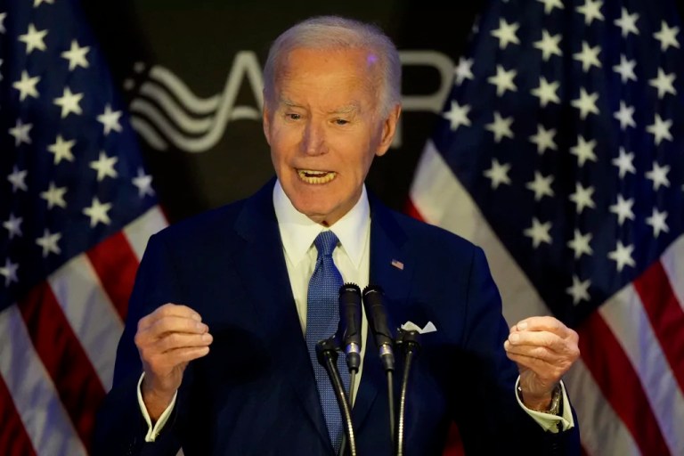 Biden swipes at Trump without naming him in Social Security speech