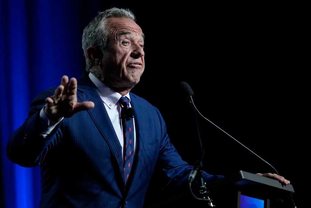 Health and Human Services Secretary Robert F. Kennedy Jr. speaks at the Rx and Illicit drug Summit, Thursday, April 24, 2025, in Nashville, Tenn.