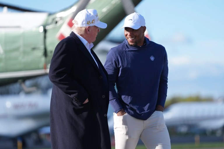 Saquon Barkley says golfing with Trump was out of respect for the office, not political