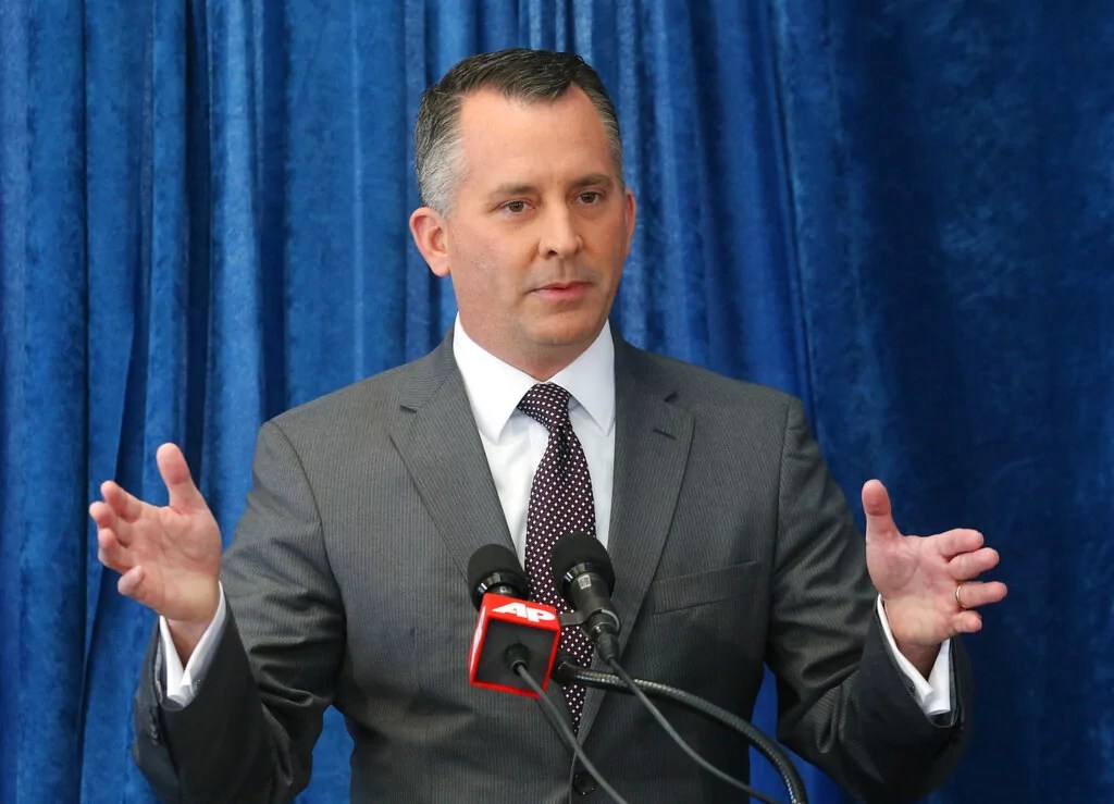 Florida U.S. congressman David Jolly speaks during a pre-legislative news conference, Wednesday, Oct. 14, 2015, in Tallahassee, Fla.