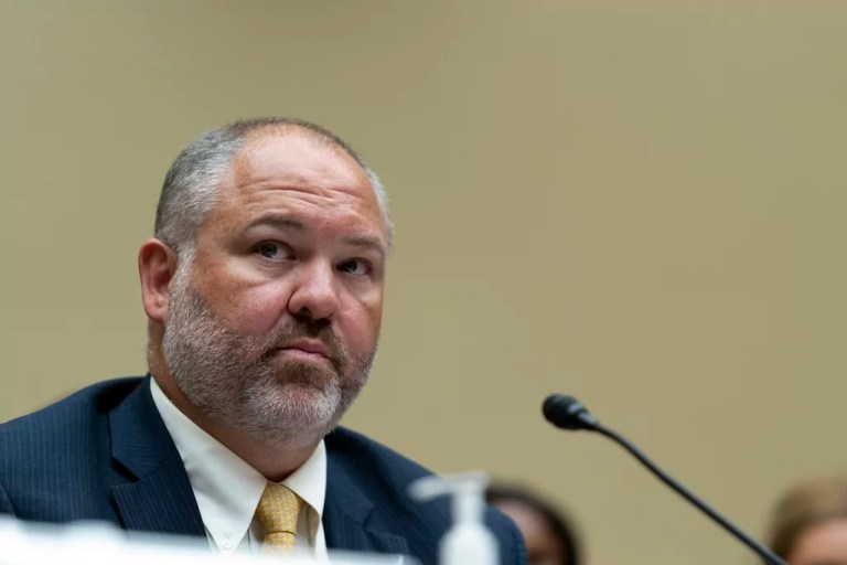 IRS Supervisory Special Agent Gary Shapley, testifies to a House Oversight and Accountability Committee hearing with IRS whistleblowers, Wednesday, July 19, 2023, in Washington.