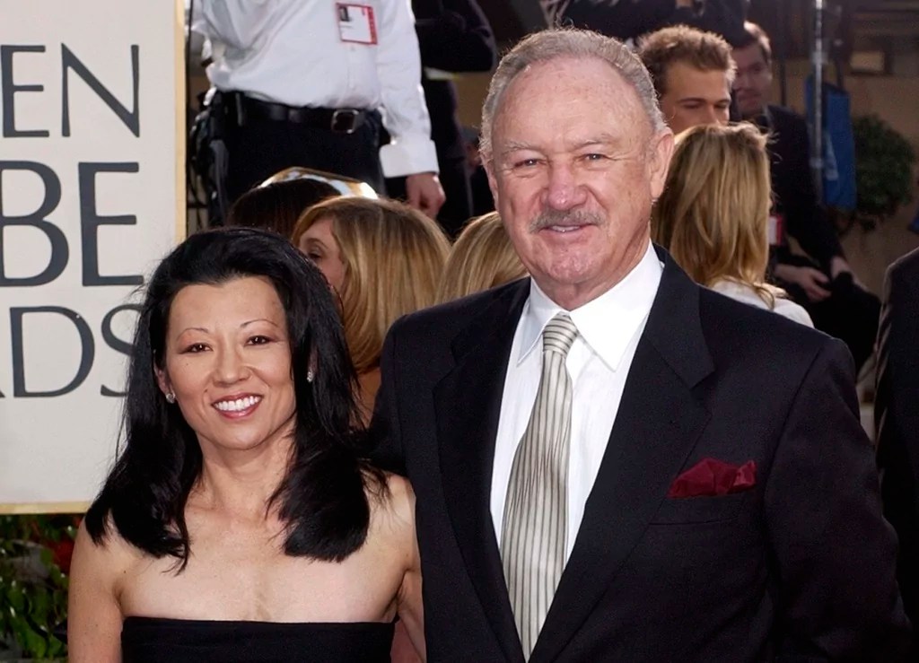 Actor Gene Hackman arrives with his wife, Betsy Arakawa, for the 60th Annual Golden Globe Awards in Beverly Hills, Calif., Jan. 19, 2003.