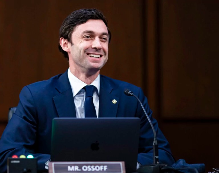 Jon Ossoff brings fired workers to CDC-focused rally outside Atlanta