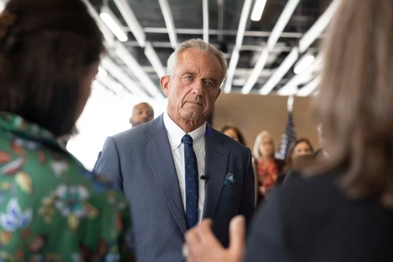 Health Secretary Robert F. Kennedy Jr. visits University of Utah to discuss Utah's new fluoride ban and food additives legislation, Monday, April 7, 2025, in Salt Lake City.