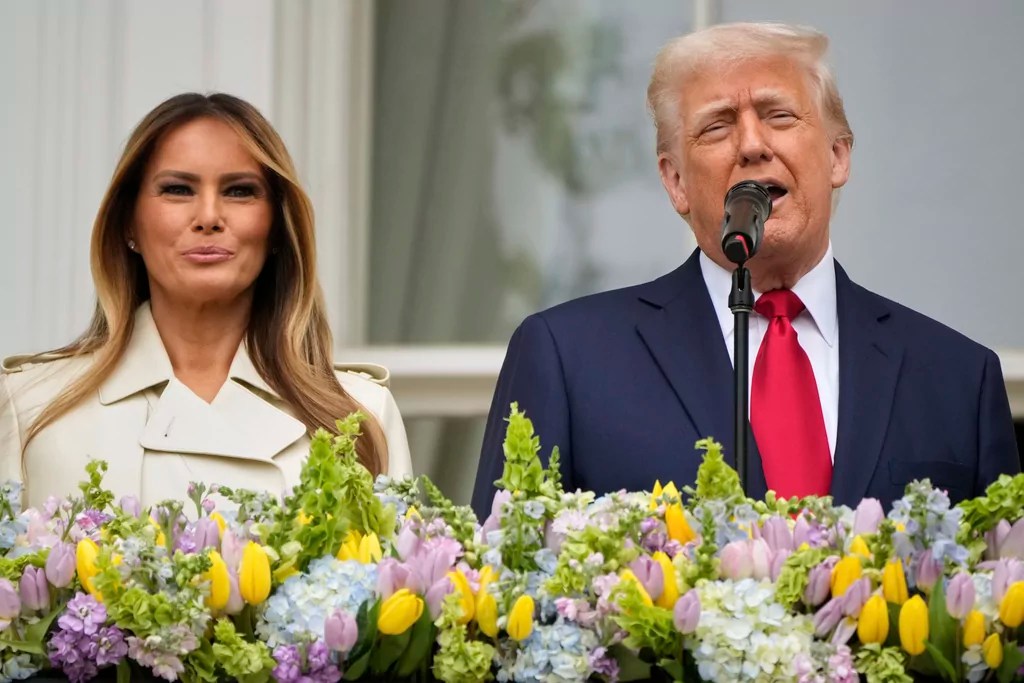 Trump vows to ‘bring religion back’ at White House Easter Egg Roll