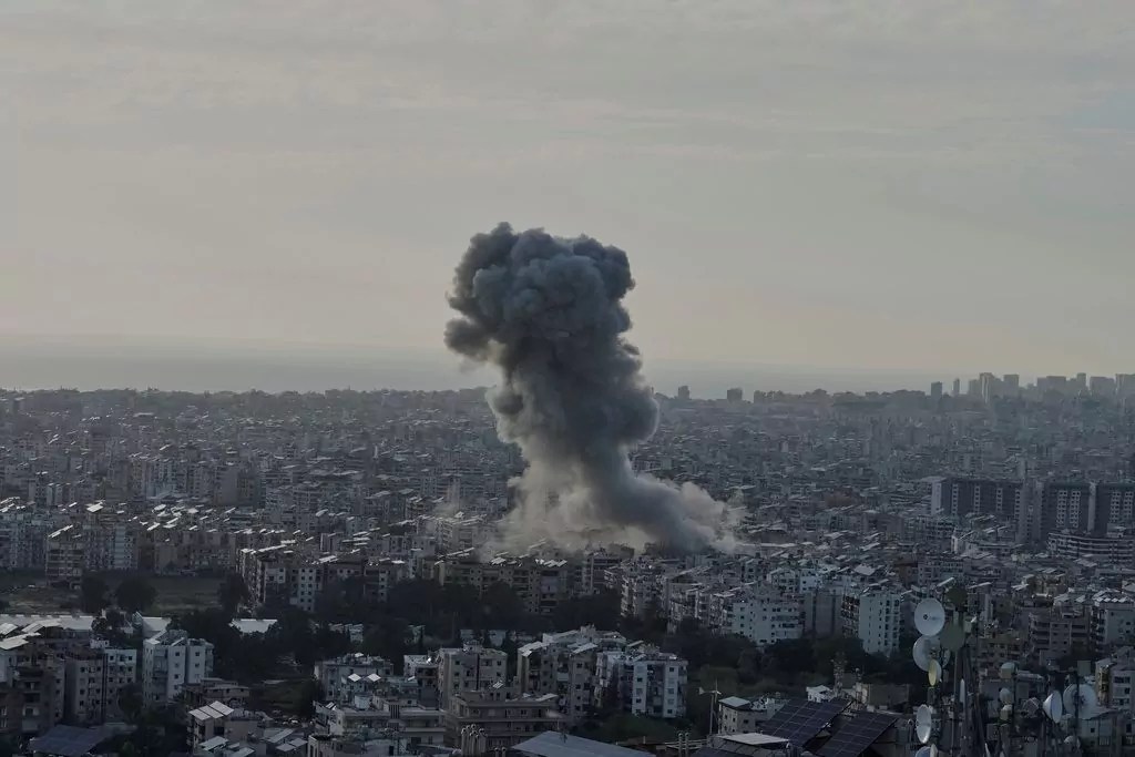 Israeli jets strike Beirut’s southern suburbs for the third time since a ceasefire began