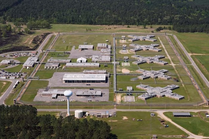 The Winn Correctional Center, an ICE detention facility, is seen in this aerial photo in Winnfield, Lousiana, Wednesday, April 9, 2025.