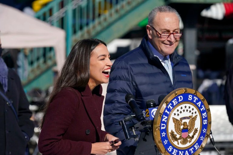 Schumer scores record-low favorability while AOC clocks all-time best: Poll