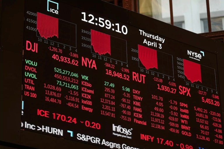Stock market sell-off continues with Dow down 1,000 points at opening