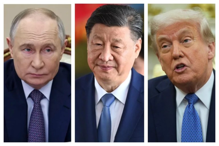 putin, xi, trump triptych