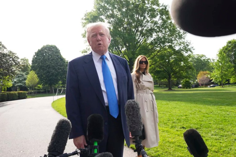 President Donald Trump declined to offer any details Friday about an alleged trade-focused phone call he had with Chinese President Xi Jinping.