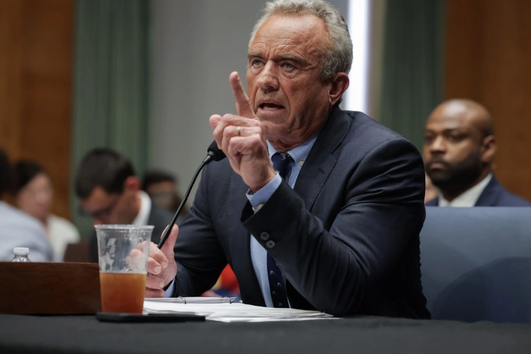 HHS Secretary Robert F. Kennedy Jr. testifying before the Senate Health, Education, Labor, and Pensions Committee on Wednesday, May 14, 2025 (Graeme Jennings, Washington Examiner).