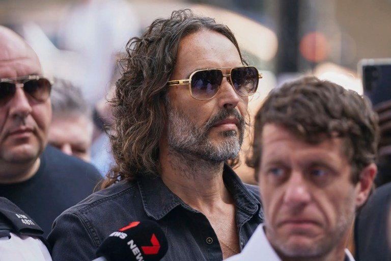 Russell Brand granted conditional bail after appearing in London court