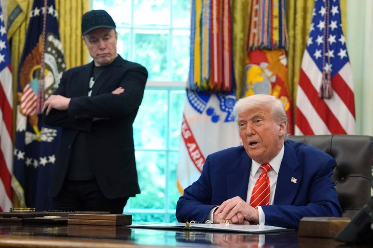 Donald Trump criticized his predecessor's use of autopen again during a Friday press conference with Elon Musk.