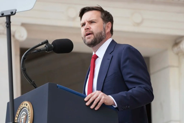 JD Vance delivered a speech on cryptocurrency in Las Vegas.