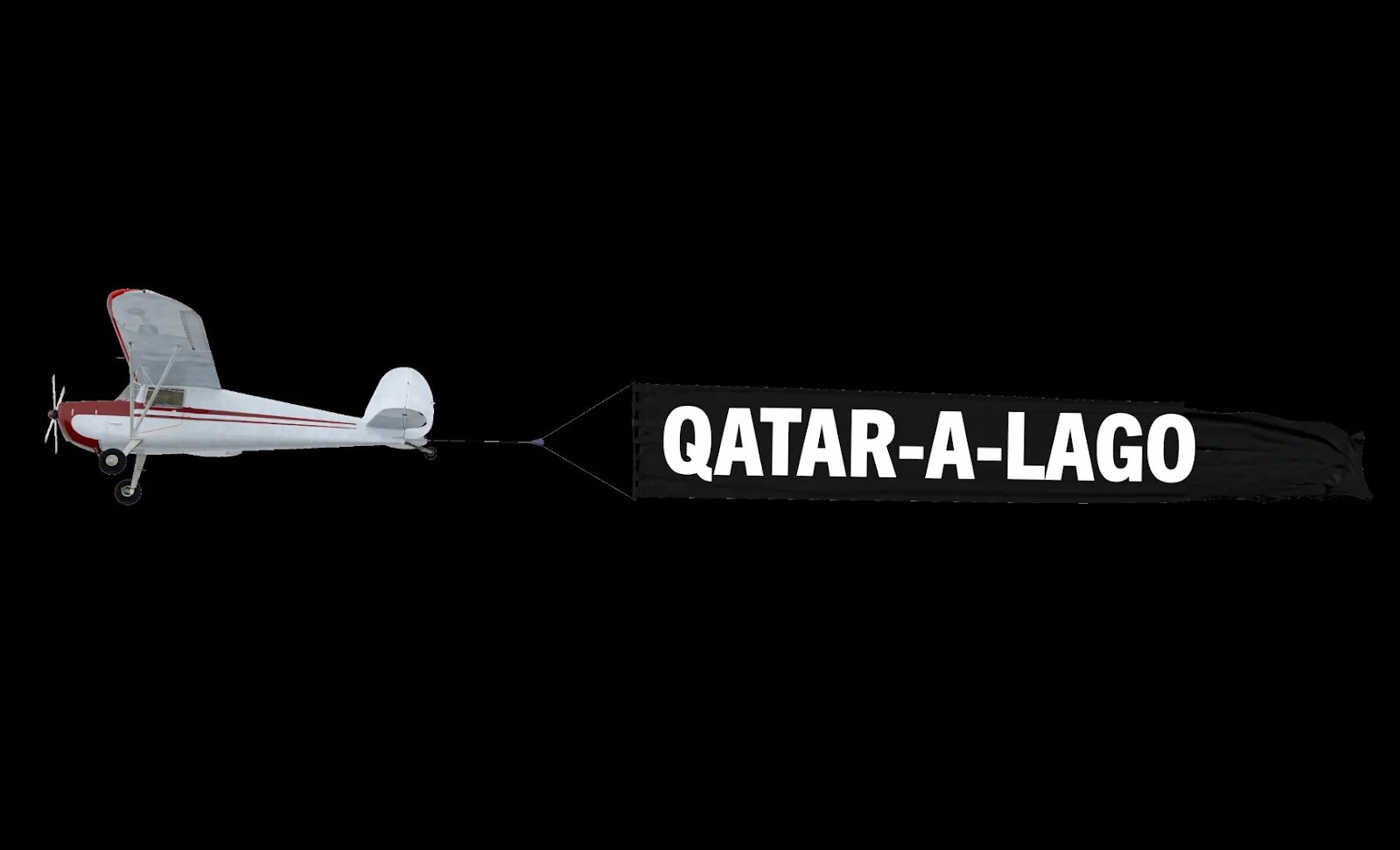 DNC mocks Trump by flying ‘Qatar-a-Lago’ banner