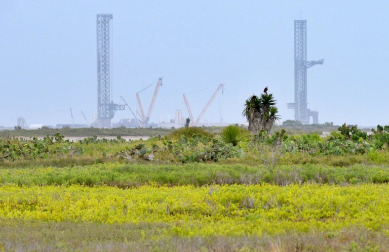 A view of SpaceX Starbase on Saturday, May 3, 2025, near Boca Chica beach, Texas, before an incorporation election that would turn Starbase into an official Texas city.