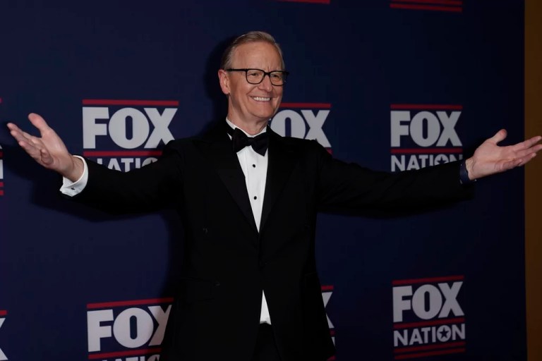 Steve Doocy arrives at the Fox Nation's Patriot Awards, Thursday, Nov. 16, 2023, in Nashville, Tennessee.