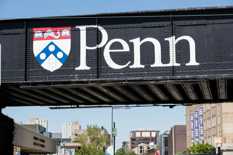 University of Pennsylvania signage is seen in Philadelphia, May 15, 2019.