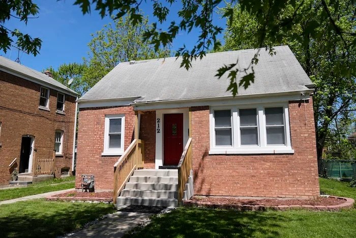 Pope Leo's childhood home is seen, Friday, May 9, 2025, in Dolton, Illinois.