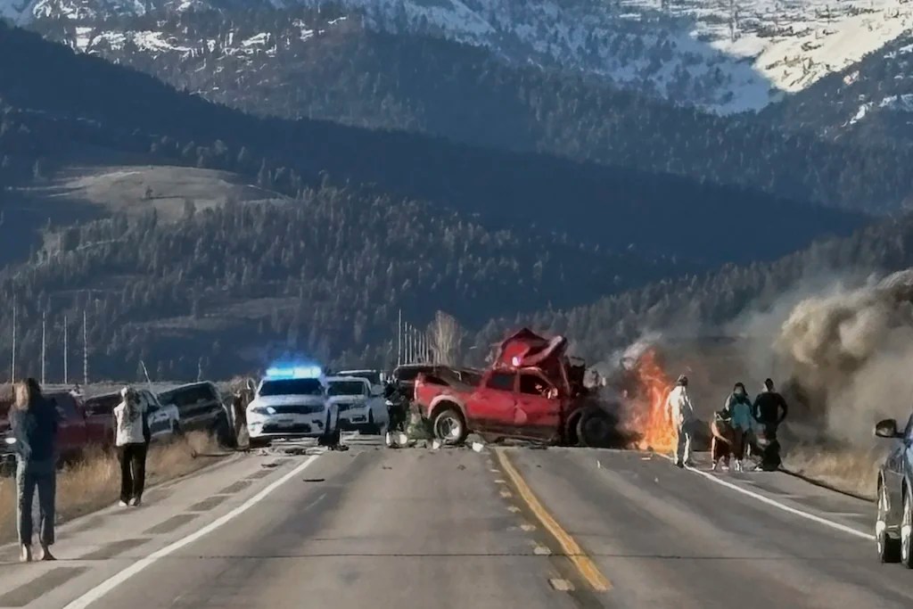 Seven dead in fiery crash near Yellowstone National Park