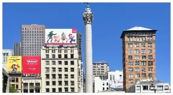 Billboard for new Nintendo store in Union Square, San Francisco, May 8, 2025.