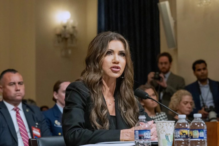 Noem suggests habeas corpus could be suspended as she’s called out for ‘costume changes’