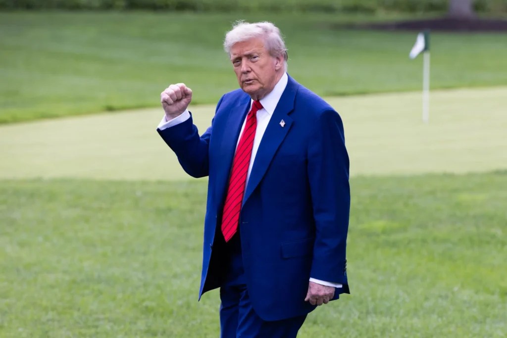 President Donald Trump departs the White House on June 20, 2025. (Graeme Jennings/Washington Examiner)