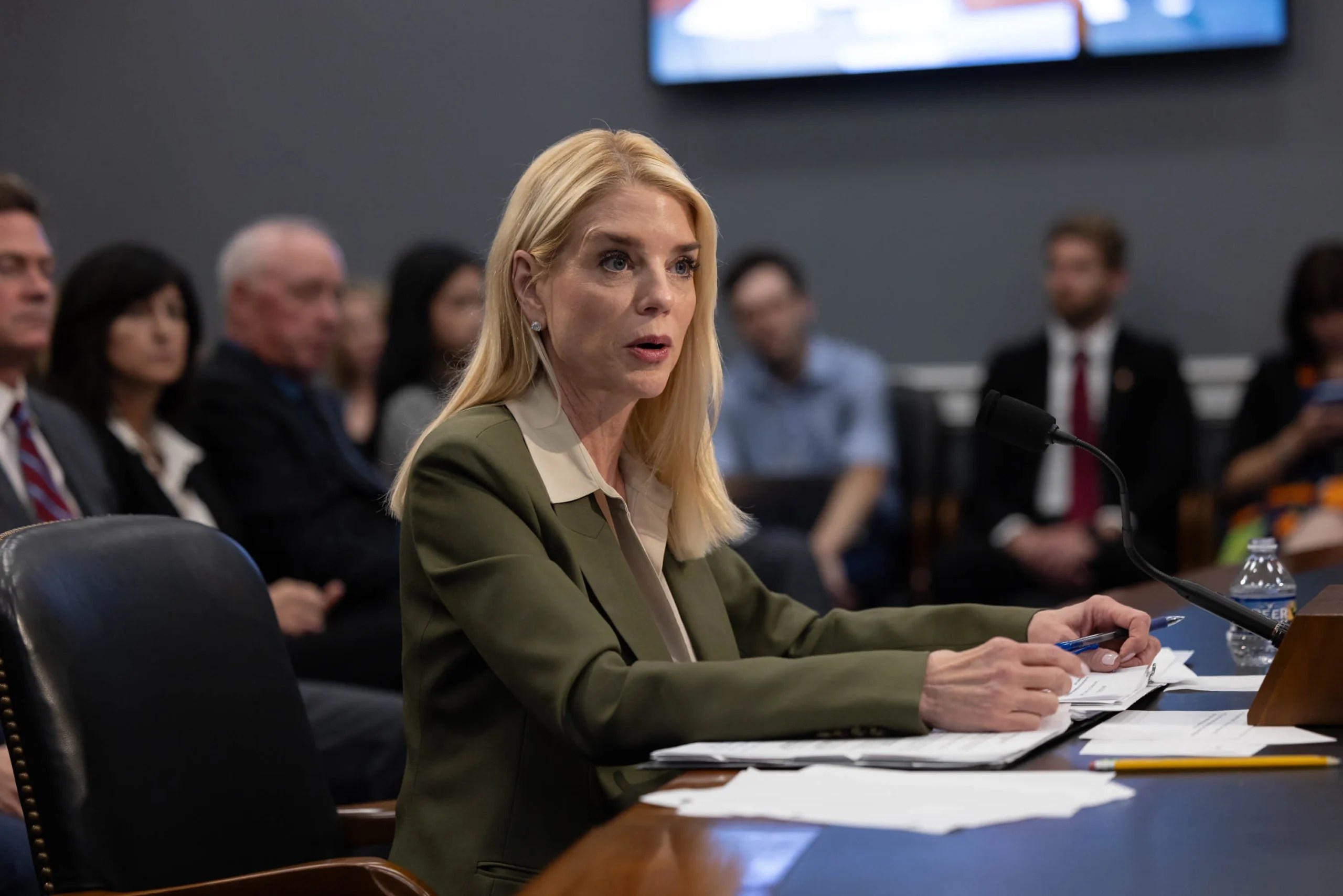 Attorney General Pam Bondi testifies before Congress on June 23, 2025. (Graeme Jennings/Washington Examiner)