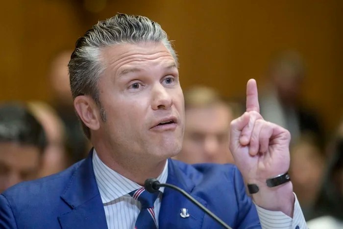 Secretary of Defense Pete Hegseth testifies during a Senate Committee on Appropriations subcommittee hearing to examine proposed budget estimates for fiscal 2026 for the Department of Defense, on Capitol Hill, Wednesday, June 11, 2025, in Washington.