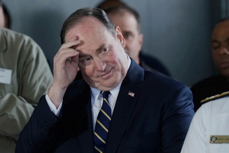 Pro-Palestinian protesters storm stage while Navy secretary speaks