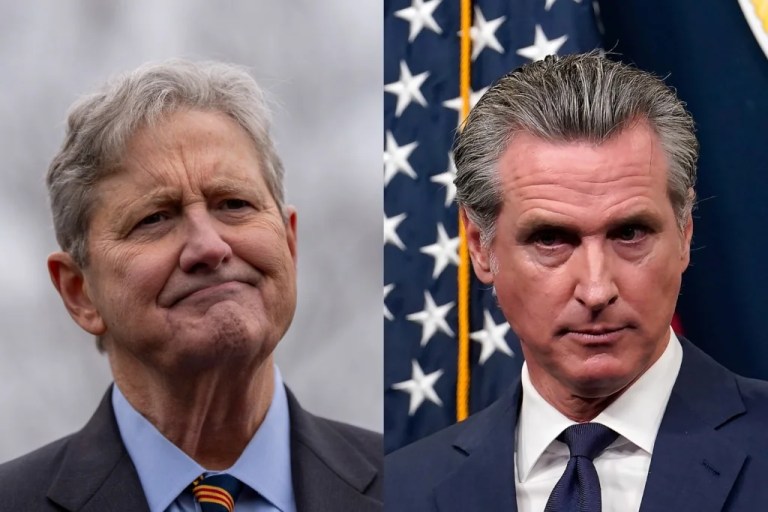 John Kennedy says National Guard stopped ‘wolves’ since ‘sheep’ Newsom did not