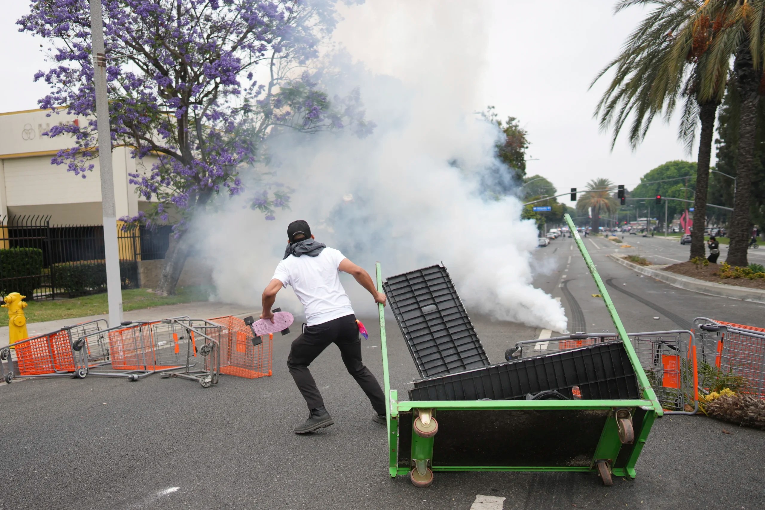 Texas man charged in plot to attack officers with explosives at LA riots