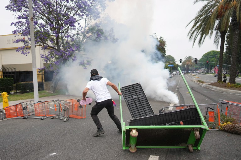 Texas man charged in plot to attack officers with explosives at LA riots