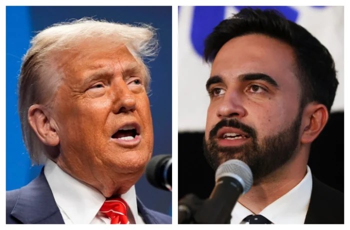 Donald Trump and Zohran Mamdani.