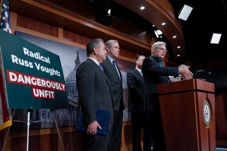 OMB strikes back after Sheldon Whitehouse calls Russ Vought ‘creep,’ ‘henchman’