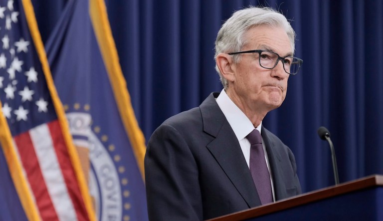 Federal Reserve Board Chairman Jerome Powell speaks during a news conference at the Federal Reserve in Washington, Wednesday, June 18, 2025. (AP Photo/Mark Schiefelbein)