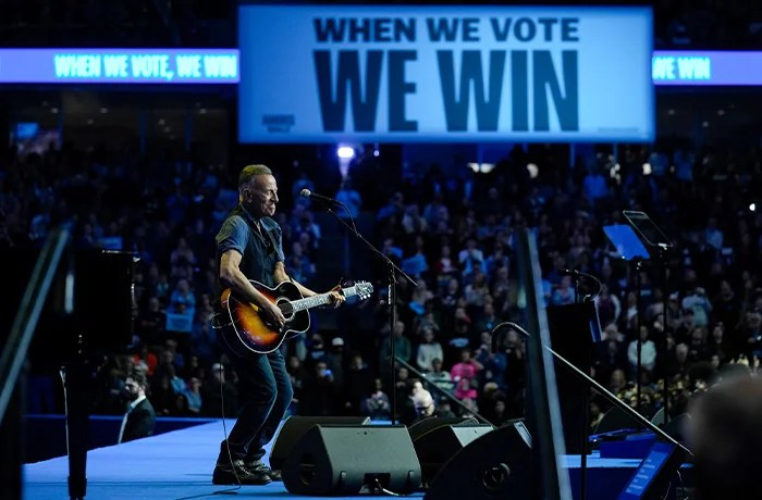 President Trump and music icon Bruce Springsteen are taunting each other. Who is winning?
