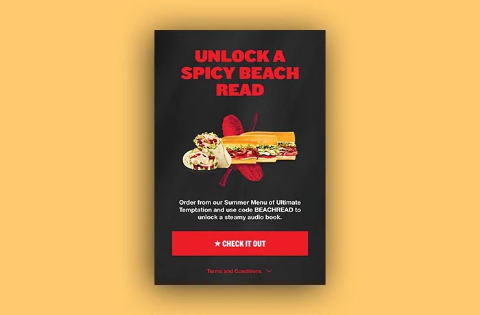 Sex sells, even for sandwich shops