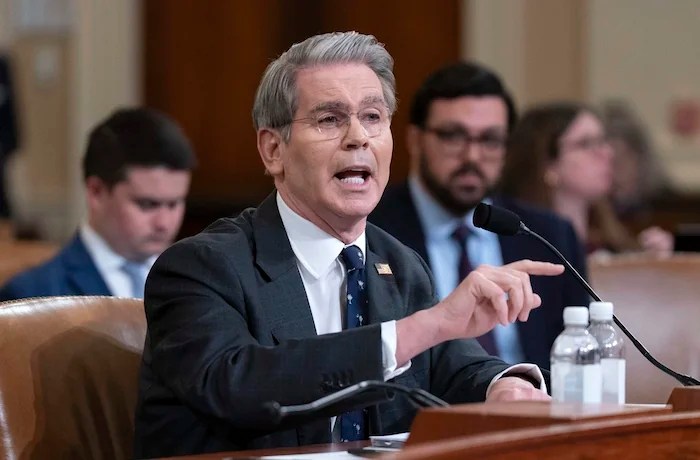 Treasury Secretary Scott Bessent testifies before the House Ways and Means Committee hearing on Capitol Hill in Washington, Wednesday, June 11, 2025.