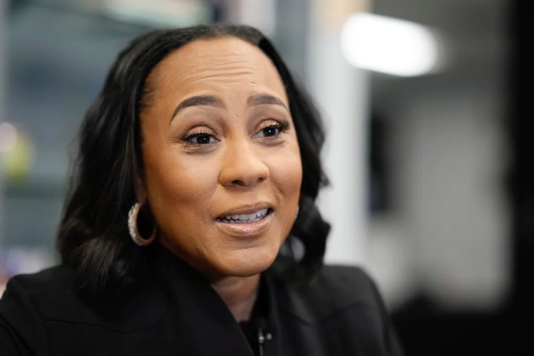 FILE - Fani Willis, district attorney of Fulton County, speaks during an interview, Oct. 22, 2024, in Atlanta. (AP Photo/Brynn Anderson, File)
